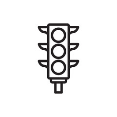 traffic light icon illustration