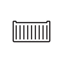 cargo box icon illustration