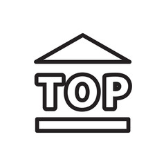 top of cargo box icon illustration