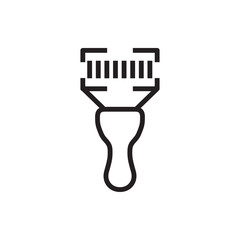 bar code scanner icon illustration