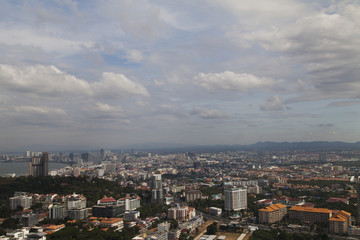 View of the city from above
