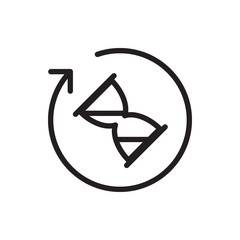 hourglass icon illustration
