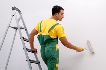 Construction worker working at the site