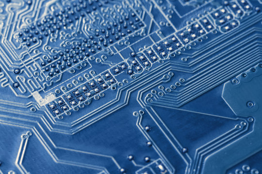 Electronic circuit board close up. Background can use the Internet and design