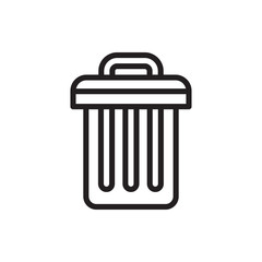 trash bin icon illustration