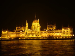 Illuminated Parliament of Budapest