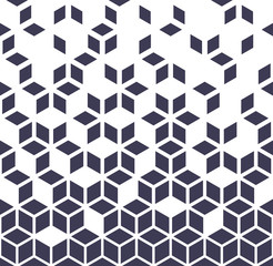 Abstract geometric purple graphic minimal halftone pattern