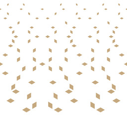 Abstract geometric gold graphic minimal halftone pattern
