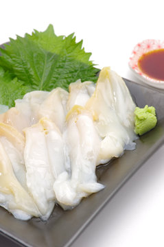 つぶ貝の刺身