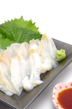 つぶ貝の刺身