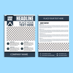 Brochure Design, Flyer Template, Size A4, Vector, Illustration