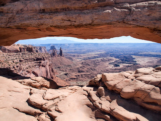 Mesa Rock in Canyonlands National Park - Island in the Sky