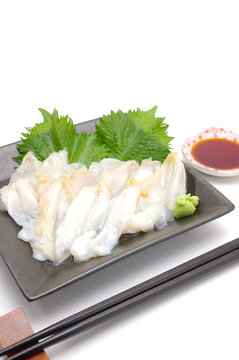 つぶ貝の刺身
