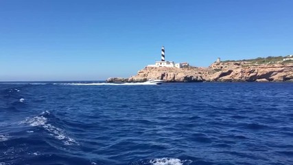 Luxury yacht travel in Majorca island, spain