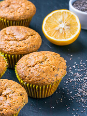 Muffins with chia seeds