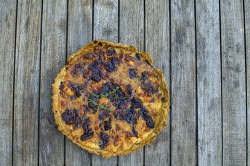 Home made garlic pie