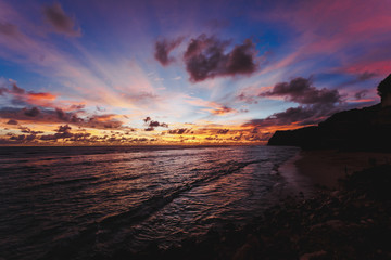 Fototapeta na wymiar Sunset and ocean
