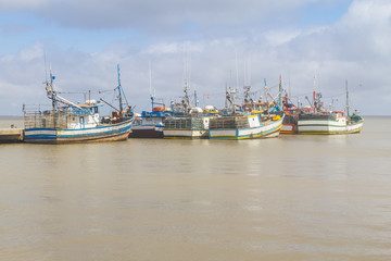 Fototapeta na wymiar Fisherman boat in Sao Jose do Norte