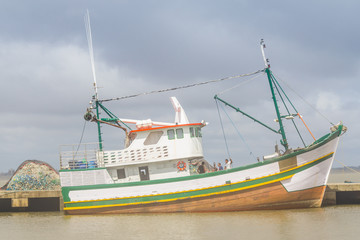 Fisherman boat in Sao Jose do Norte