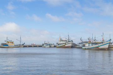 Fototapeta premium Fisherman boat in Sao Jose do Norte