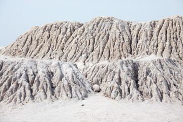 landscape of dry land as background.