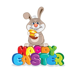 Easter Bunny Vector Mascot