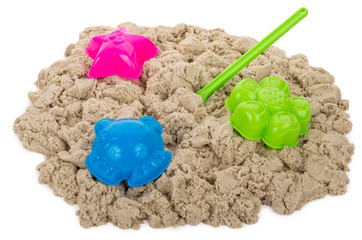 kinetic sand with molds