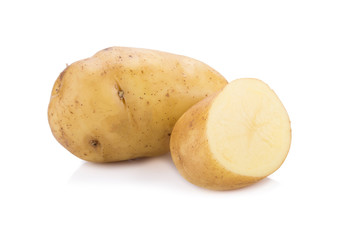 Potato isolated on white background.