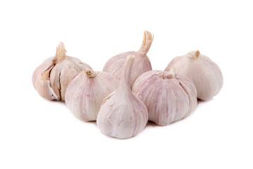 garlic isolated on white background.