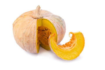 pumpkin on white back ground.