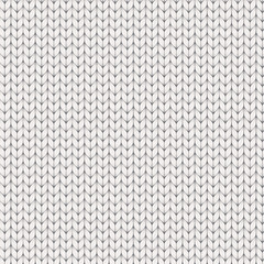 White knitted texture. Vector background.