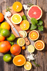 lemon,orange,grapefruit