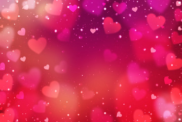 Hearts. Valentine's Day abstract background with hearts