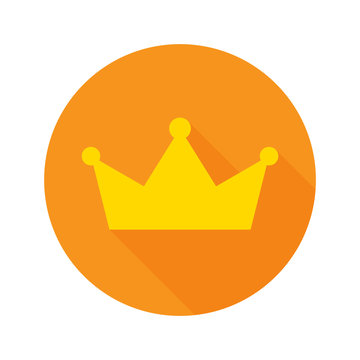 Crown Flat Icon Vector