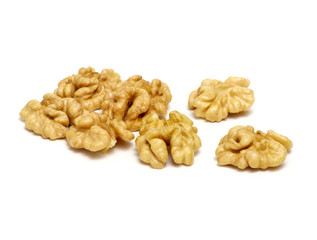 Walnuts isolated on white