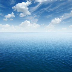 Obraz premium Blue sea water surface