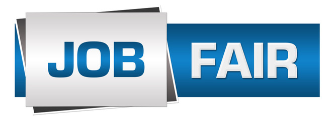Job Fair Blue Grey Horizontal 