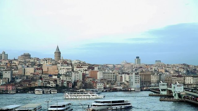 Landmark of Istanbul, Galata Tower and Galata Bridges