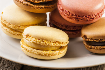 colourful french macaroons