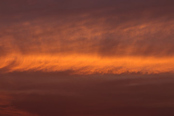 sky after the sunset. Evening sky background.