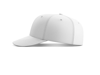 white empty baseball cap