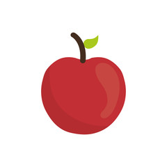 Juicy apple fruit icon vector illustration graphic design