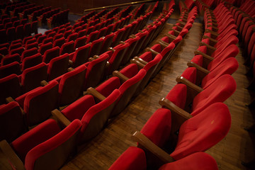 Fototapeta premium chairs on theater, cinema