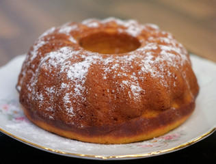 The cupcake's round shape