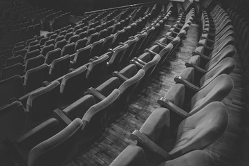 Naklejka premium chairs on theater, cinema