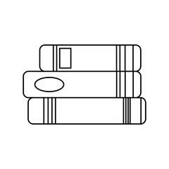 Books library education icon vector illustration graphic design