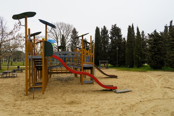 Children's playground at public park