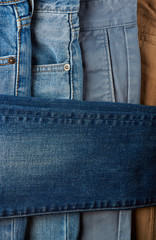 Vertical shot of colorful pants