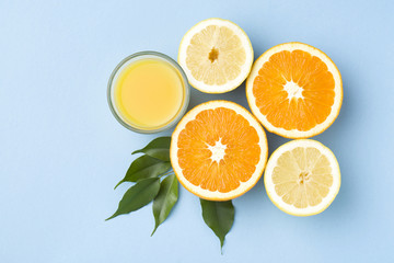 Fototapeta premium citrus fruits background