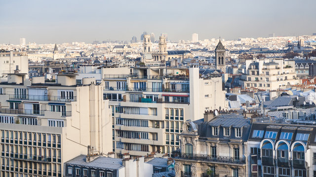above view of Saint-Germain-des-Pre in Paris